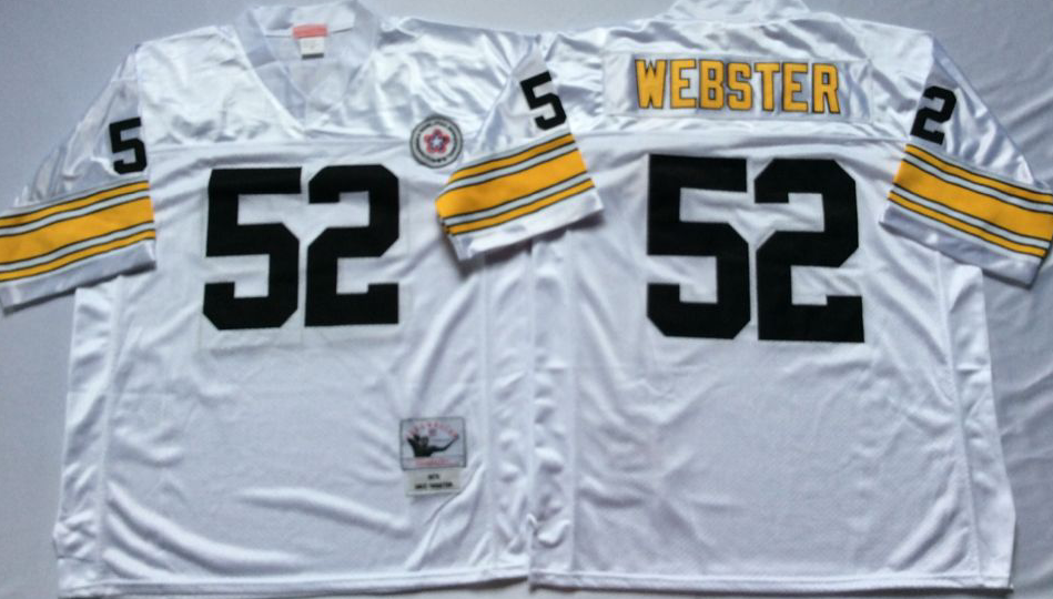 Men NFL Pittsburgh Steelers 52 Webster white Mitchell Ness jerseys